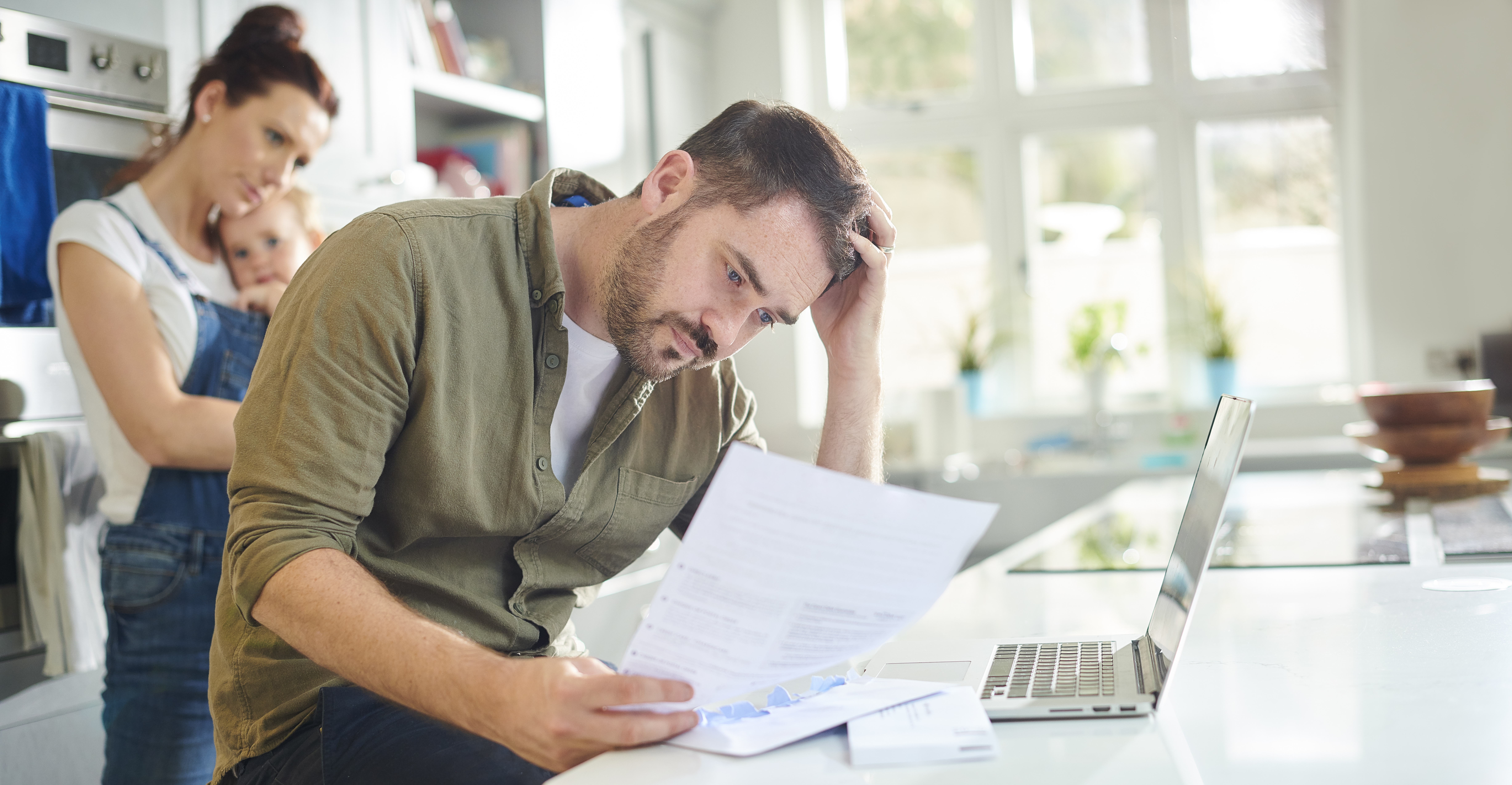 Consumer experiencing financial stress