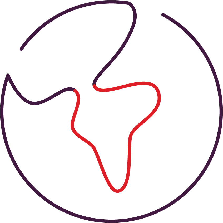 Global footprint icon