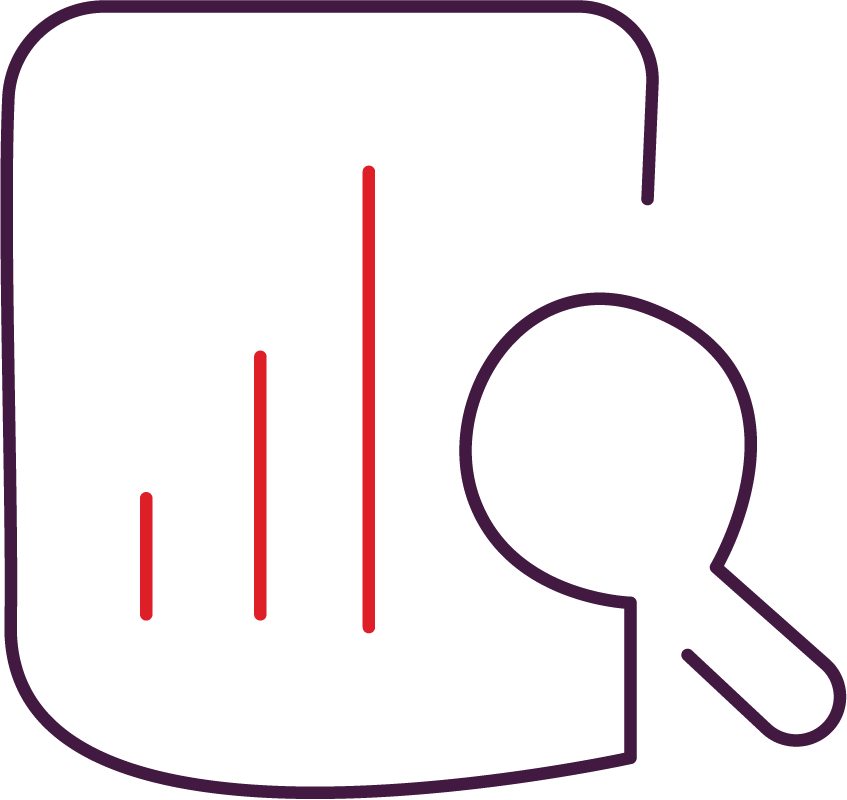 Bank statement analysis icon